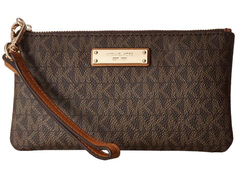 michael kors brown clutch|michael kors wristlet outlet.